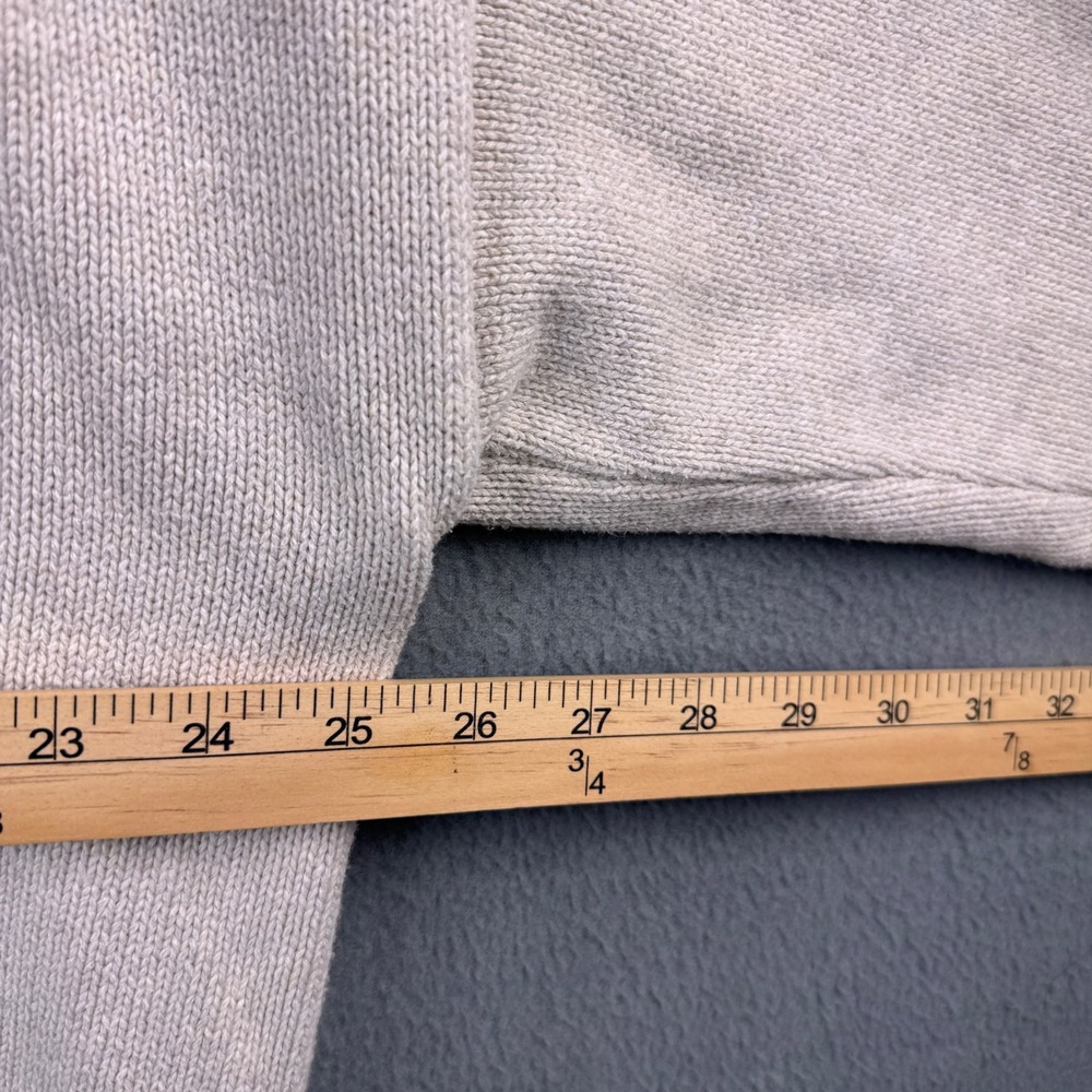 Quince Women XL Beige Organic Heavy Cotton Shaker Knit Crewneck Pullover Sweater - Picture 7 of 8